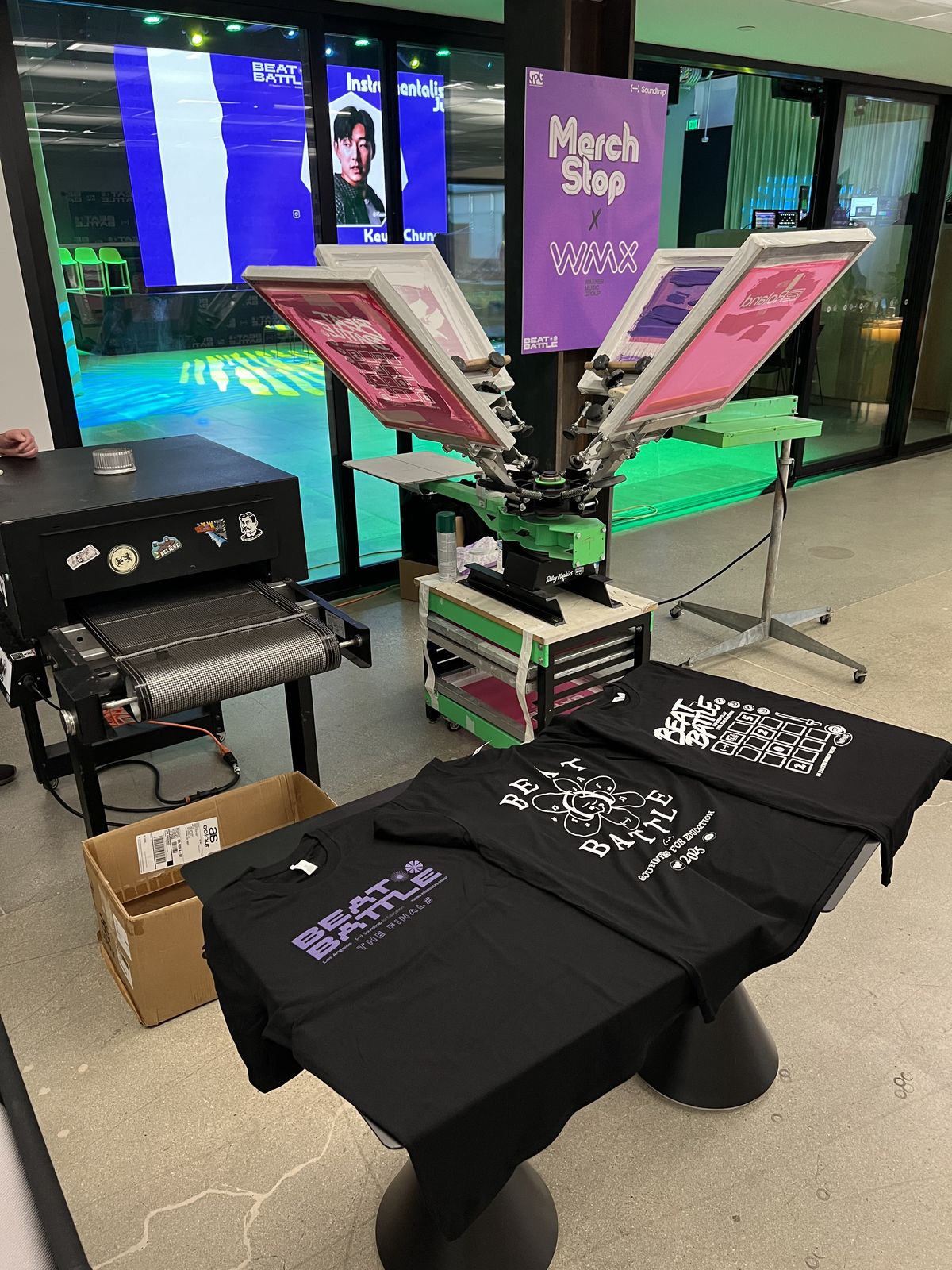Live event printing at a Tampa brand activations & pop-ups event